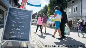 Deutschland - arabische Sommergäste in Garmisch-Partenkirchen
