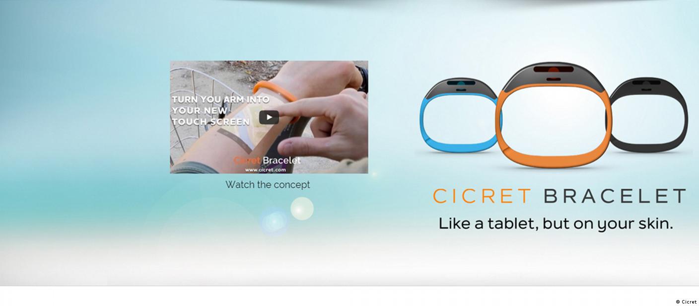 Your Skin is now your Touch Screen - Cicret Bracelet - YouTube