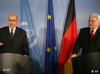 2006年3月，国际原子能机构巴拉迪会晤德国外长施泰因迈尔