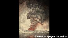 Krakatoa Vulkan Indonesien Lithographie (Getty Images/Hulton Archive)