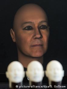 Digital rendering of the face of mummy Idu II., Copyright: picture-alliance/dpa/S. Gollnow