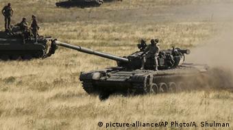 Ukraine Panzer in erhöhter Gefechtsbereitschaft (Ausschnitt)