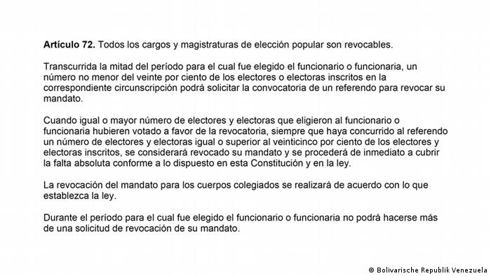 El artículo 72 de la Constitución de Venezuela.