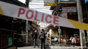 Thailand HUA HIN Anschläge Absperrung durch Polizei