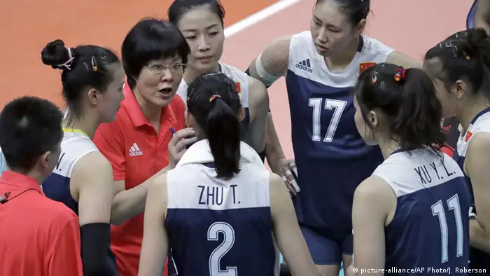 Rio Olympische Spiele Volleyball Frauen Mannschaft China 
