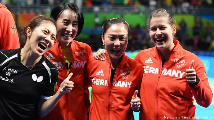 Rio Olympia Tischtennis Frauen Mannschaft Deutschland