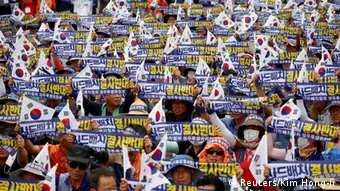 Südkorea Seoungju Protest gegen geplantes Raketensystem THAAD