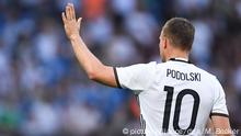 Podolski se despide de la selección alemana 