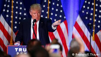 USA Präsidentschaftskandidat Donald Trump bei seiner Rede in Ohio