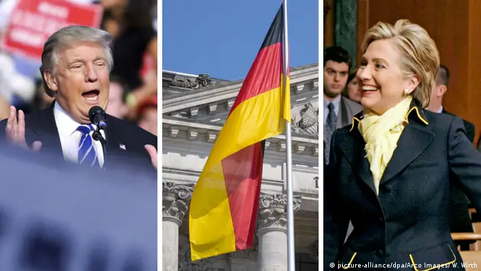 Bildkombo Trump Clinton Thema Deutschland (picture-alliance/dpa/Arco Images/ W. Wirth)