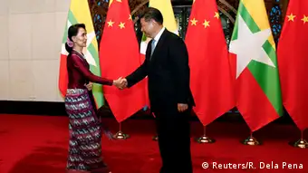 Treffen von Xi Jinping und Aung San Suu Kyi