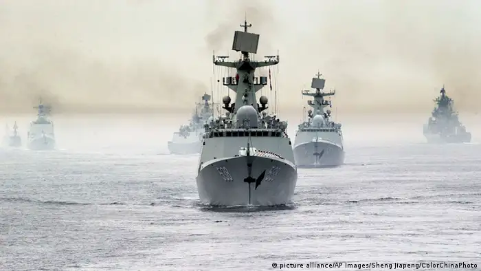 Russland Chinesiche Kriegsschiffe