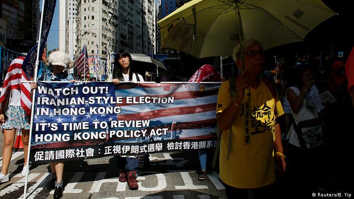 Hongkong Protest gegen Wahl
