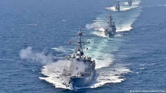 USA Südkorea Militär Manöver auf See
