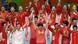 Rio 2016 Olympia Volleyball Damen China Jubel Rio 2016 Olympia Volleyball Damen China Jubel