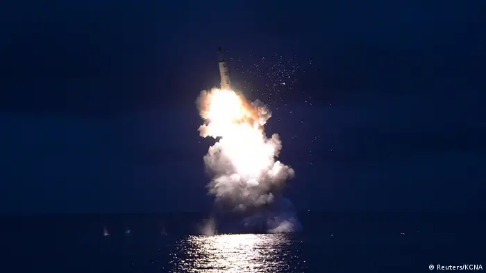 Nordkorea Raketentest vom U-Boot