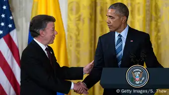 USA Juan Manuel Santos und Barack Obama