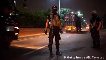 Philippinen Polizisten in Aktion