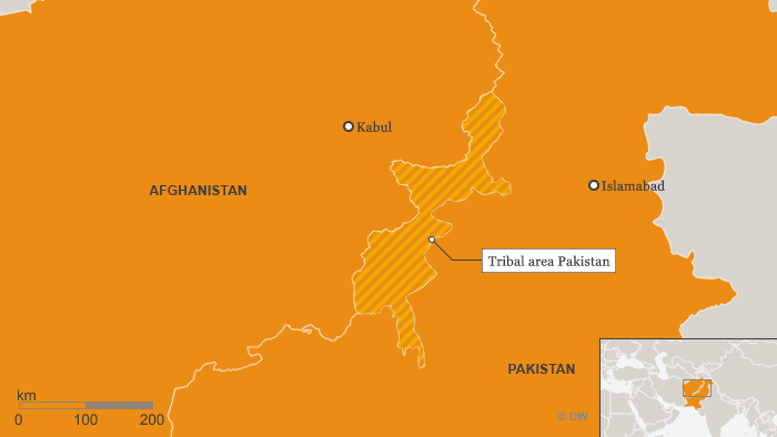 Karte Stammesgebiet Pakistan