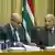 Südafrika Pretoria Präsident Zuma und Finanzminister Pravin Gordhan (R)