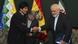 El presidente boliviano, Evo Morales, junto al canciller iraní, Mohamed Yavad Zarif El presidente boliviano, Evo Morales, junto al canciller iraní, Mohamed Yavad Zarif