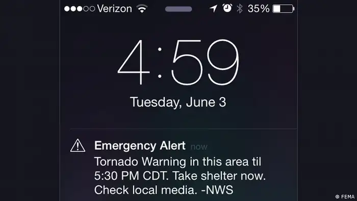 FEMA emergency alert