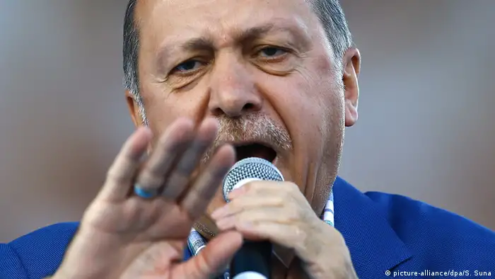 Türkei Großkundgebung in Gaziantep mit Präsident Erdogan (picture-alliance/dpa/S. Suna)