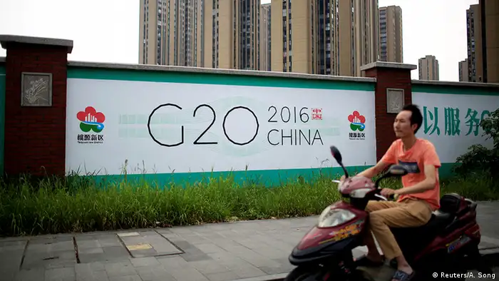 China G20 Vorbereitungen Billboard