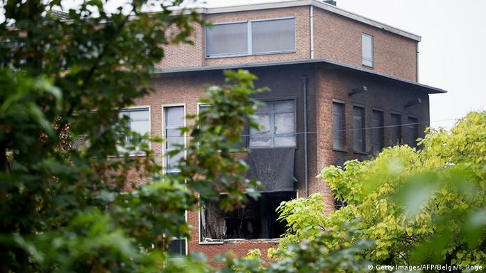 Здание института криминалистики после взрыва