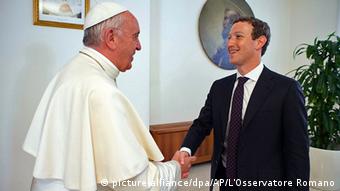 Vatikan Treffen Papst Franziskus Mark Zuckerberg