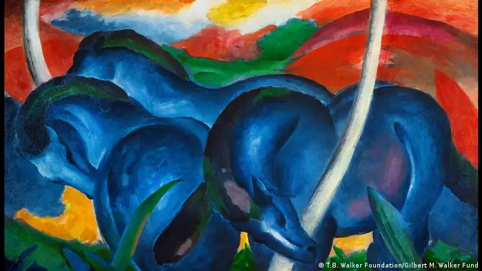 Ausstellung Kandinsky, Marc und Der Blaue Reiter Blaue Pferde
