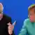 El dirigente de la Unión Socialcristiana (CSU), Horst Seehofer, y la canciller alemana, Angela Merkel