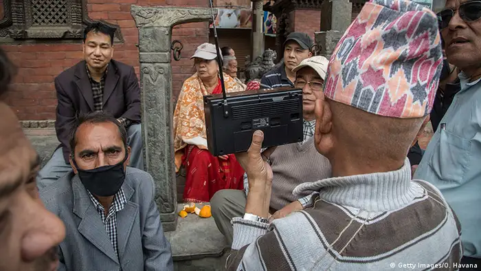 Nepal Kathmandu Radiohörer Erdbeben 2015