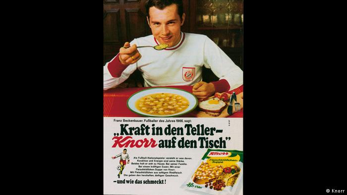 Knorr Werbung mit Franz Beckenbauer Quelle: Internet (c) Knorr 