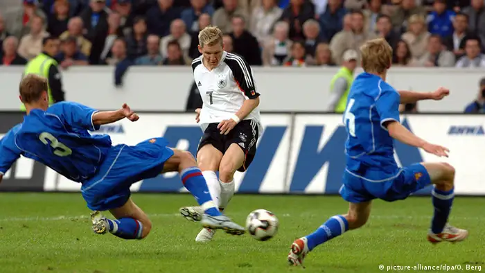 Deutschland - Russland 2005 Bastian Schweinsteiger 