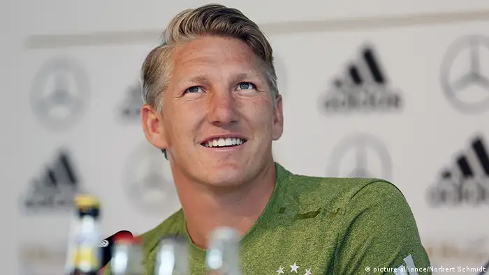 Fußball Nationalspieler Bastian Schweinsteiger DFB PK in Düsseldorf