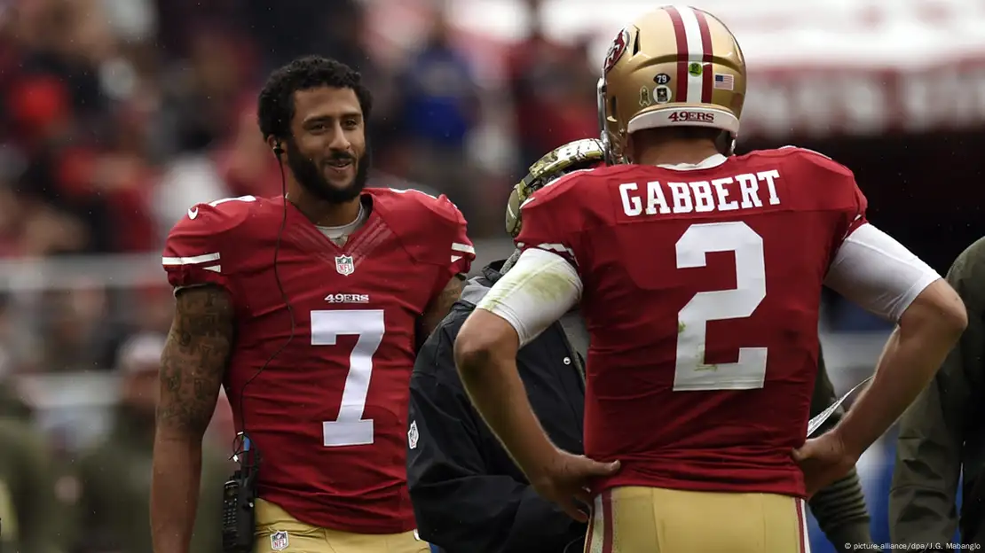 49ers Quarterback Sits Out National Anthem To Protest Oppression Of  Minorities