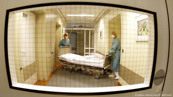Deutschland Isolierstation des St. Elisabeth-Krankenhauses in Dorsten
