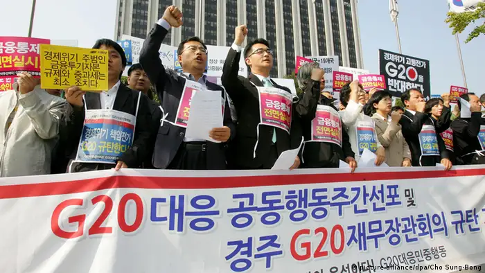 Südkorea - Anti-G20 Proteste