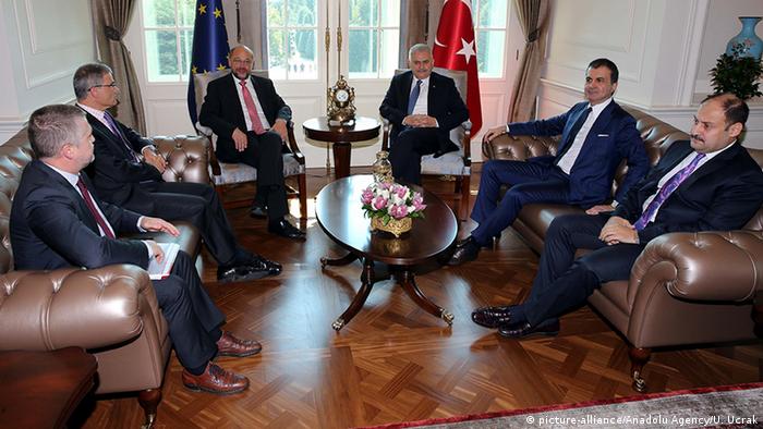 Türkei Ankara - Martin Schulz & Binali Yildirim