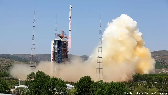China Taiyuan Raketenstart Langer Marsch