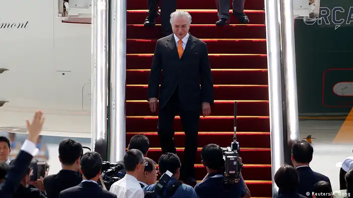 China Besuch brasilianischer Präsident Michel Temer