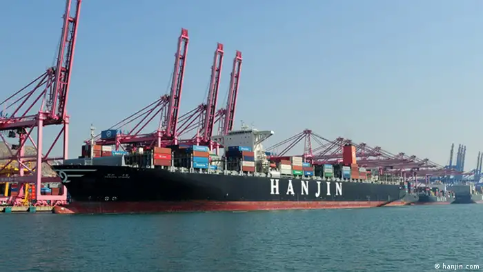 Koreanisches Containerschiff Hanjin Europe