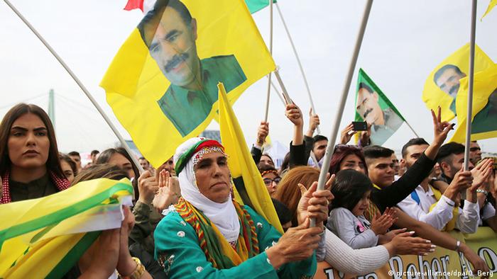 Демонстрация курдов в Кельне