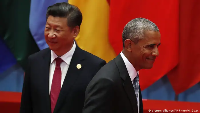 China G20 Gipfel in Hangzhou Obama und Jinping