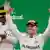 Italien Monza - Formel 1 Nico Rosberg auf dem Siegerpodest