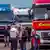 Frankreich Protest der LKW-Fahrer für die Auflösung des Flüchtlingscamps Jungle