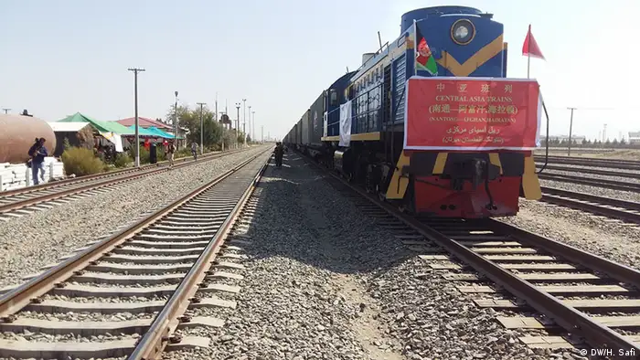 Afghanistan Hairatan Ankunft Cargo Zug aus China (DW/H. Safi)