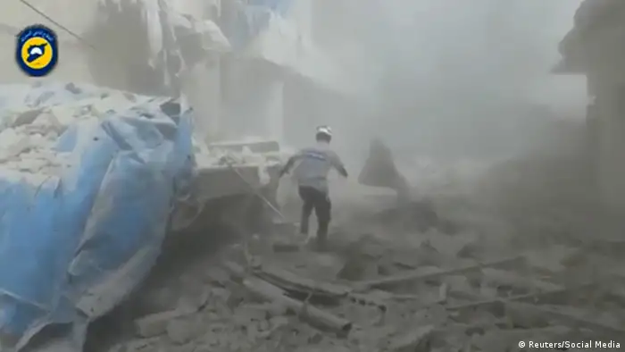 Syrien Zerstörung in Aleppo Luftangriff