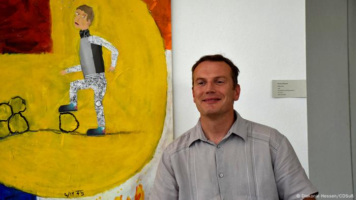Kassel Kunst trotz(t) Handicap Vernissage Florian Schmerer 
Copyright: Diakonie in Deutschland, Diakonie in Hessen